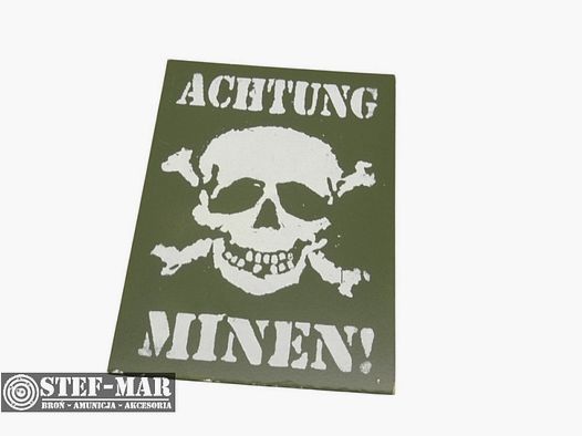 Warnschild ACHTUNG MINEN! 20X29 cm. [X2539]