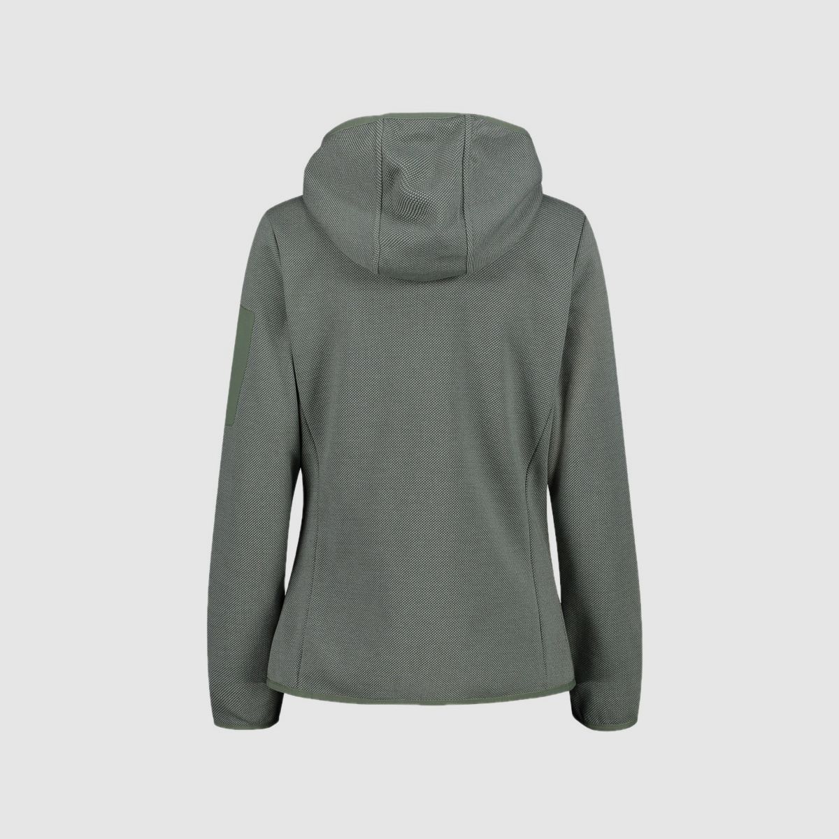CMP Damen Jacke Knit-Tech-Fleece mit Kapuze Salvia Jade