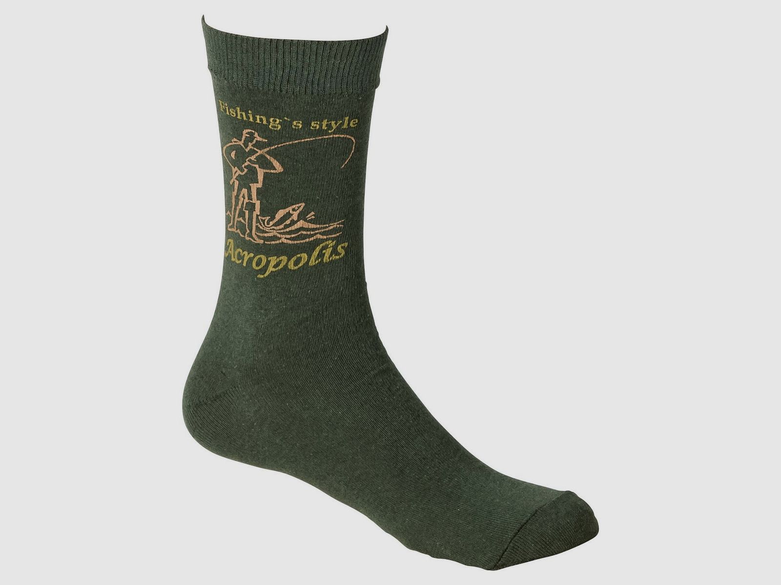 Fishing's Style Socks Unisex (Oliv/Grün)
