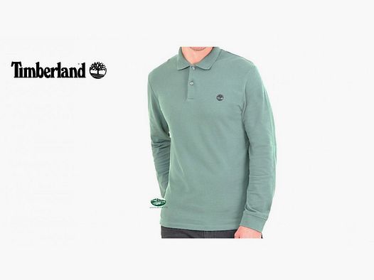 TIMBERLAND Polo pique m/l bleu ciel