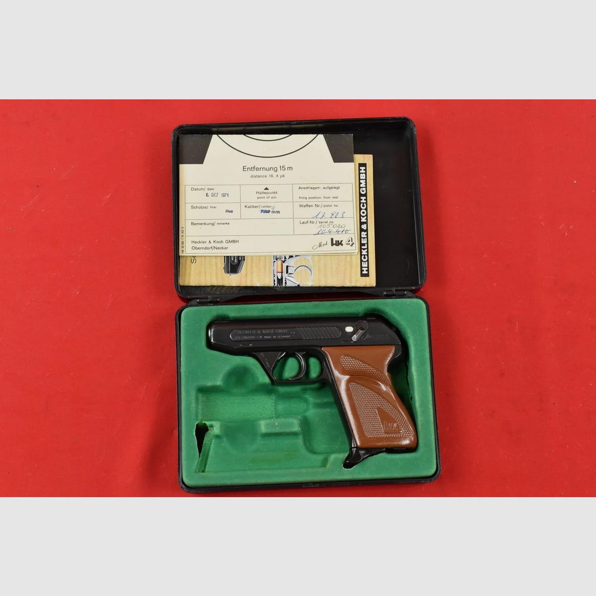#2113 HK4-pistool, Duitse productie, bouwjaar 1971, kal. 9 short, afbeelding 1 van 26