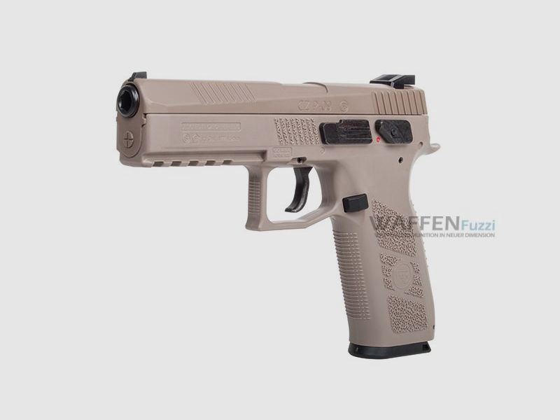 CZ P-09 Duty Metalslide CO2 Waffe TAN, 4,5mm Diabolo Blow Back