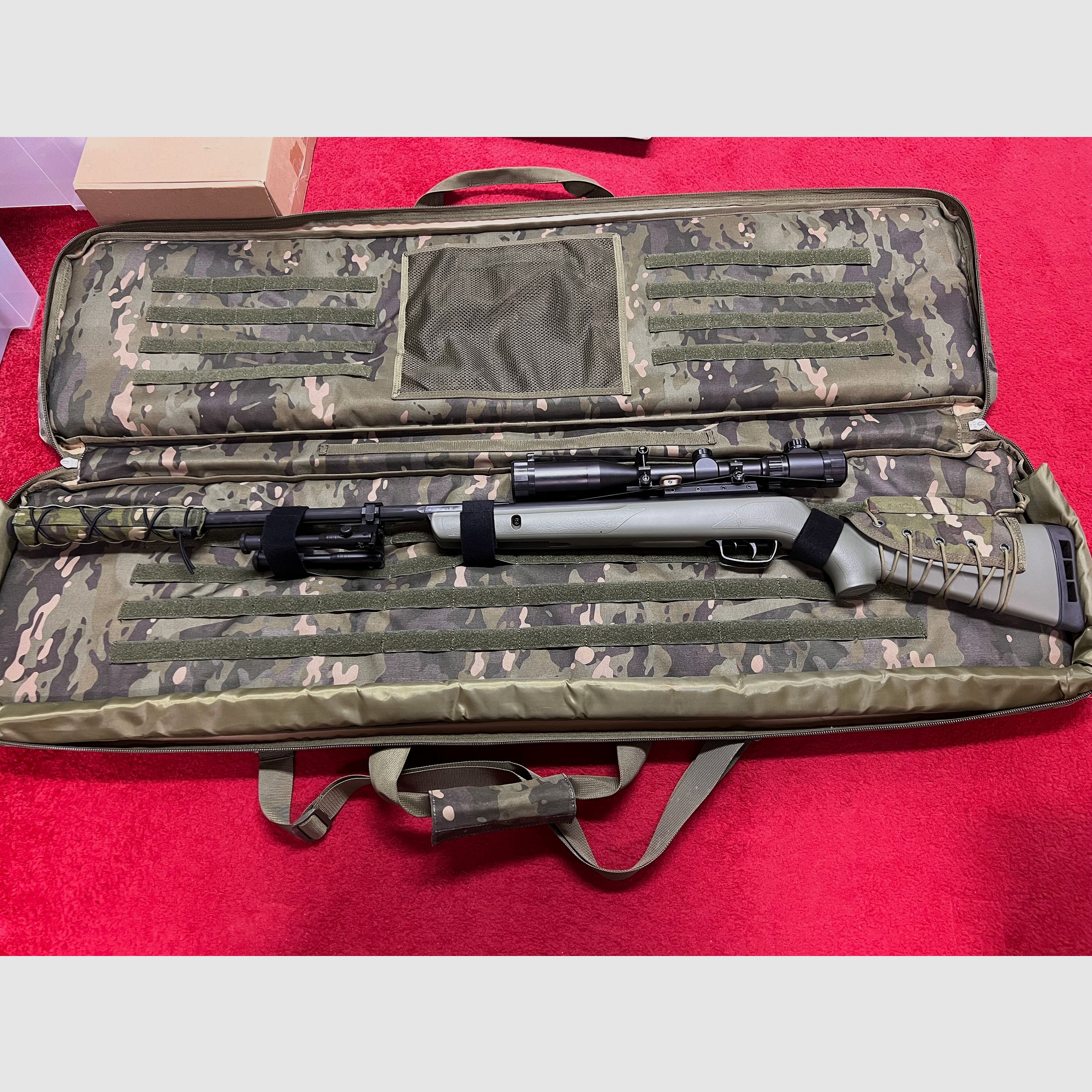 Gamo Zombie 4,5mm Luftgewehr mit Tasche und Zubehör in Oliv 