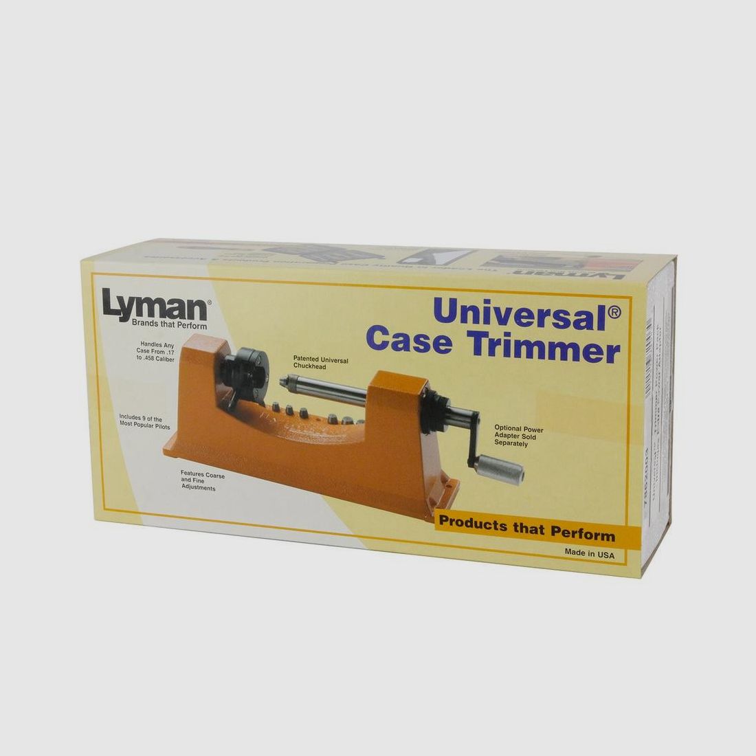Universal Trimmer Lyman - 9 Einsätze inklusive - Präzision und Vielseitigkeit für das Nachladen, Bild 4 von 5