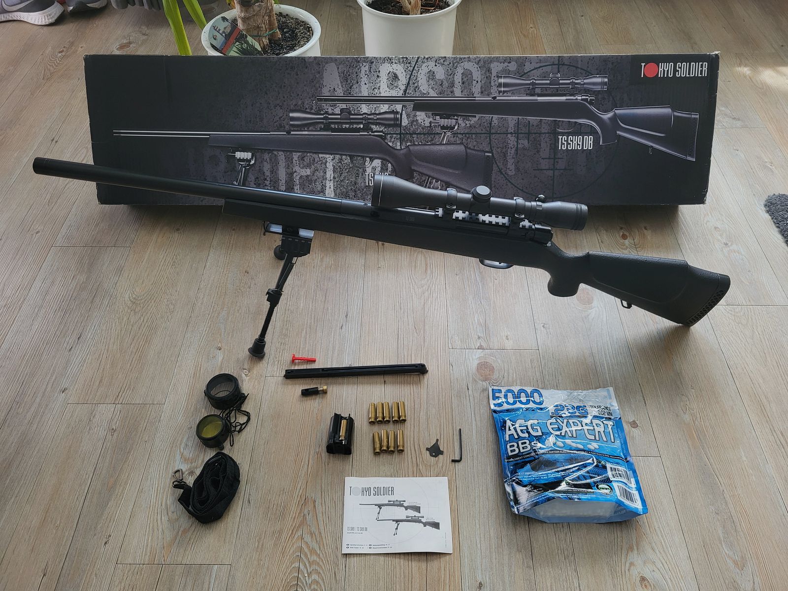 UMAREX Super X-9 Bolt Action Snipergewehr Springer 6mm BB schwarz  Metall Zielfernrohr 4x40 