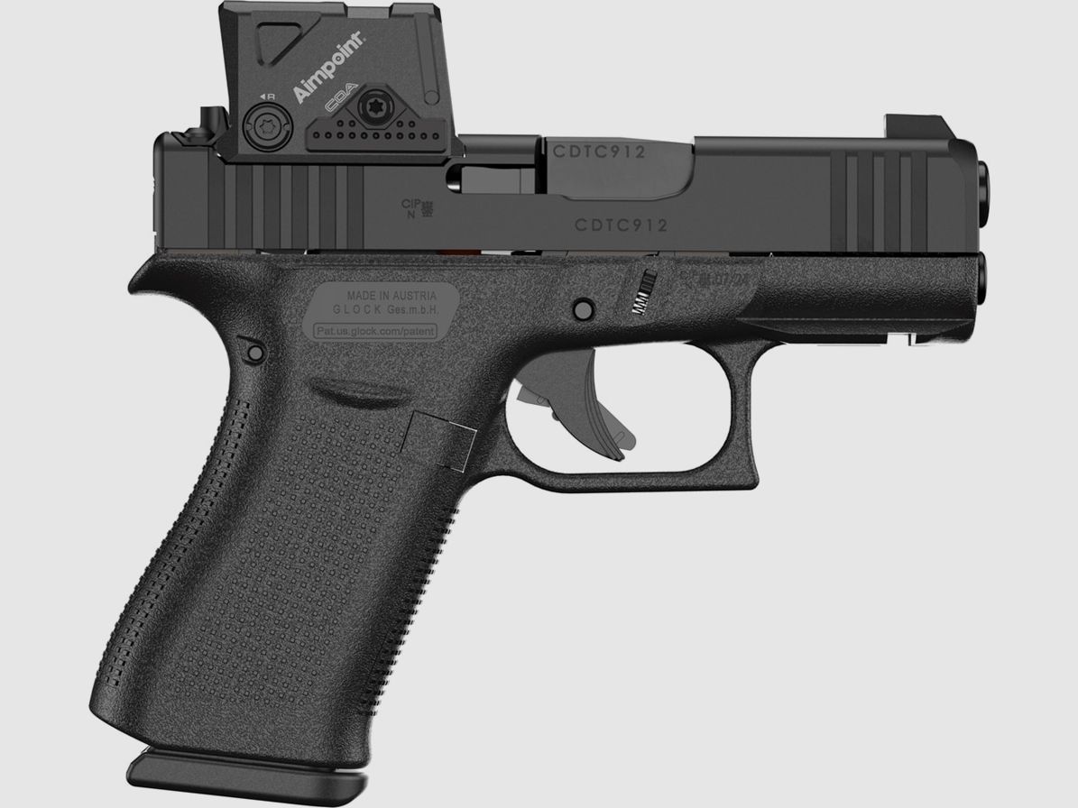 Glock 43X A-Cut Combo mit Aimpoint COA – 9x19mm, Bild 3 von 4