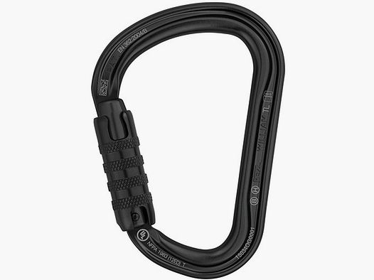 PETZL WILLIAM TRIACT-LOCK SCHWARZ