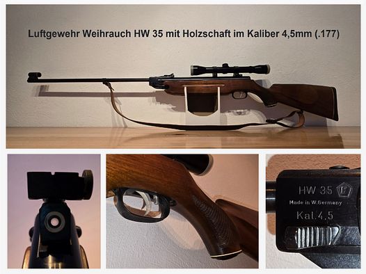 Luftgewehr Weihrauch HW35 / HW 35 (E / Export) im Kaliber 4,5 mm mit (F)