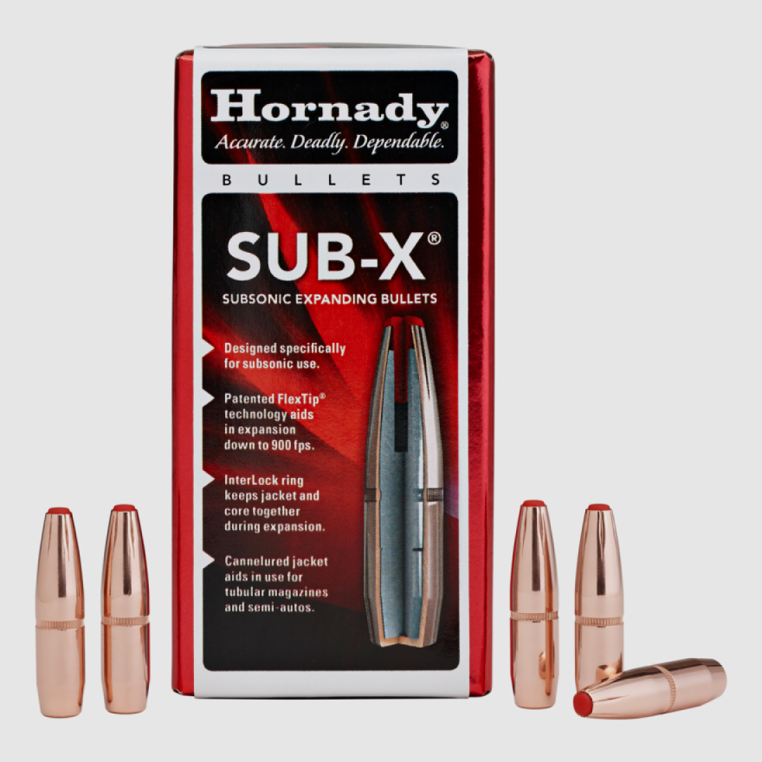.308 Geschosse Hornady Sub-X 190 gr VE100