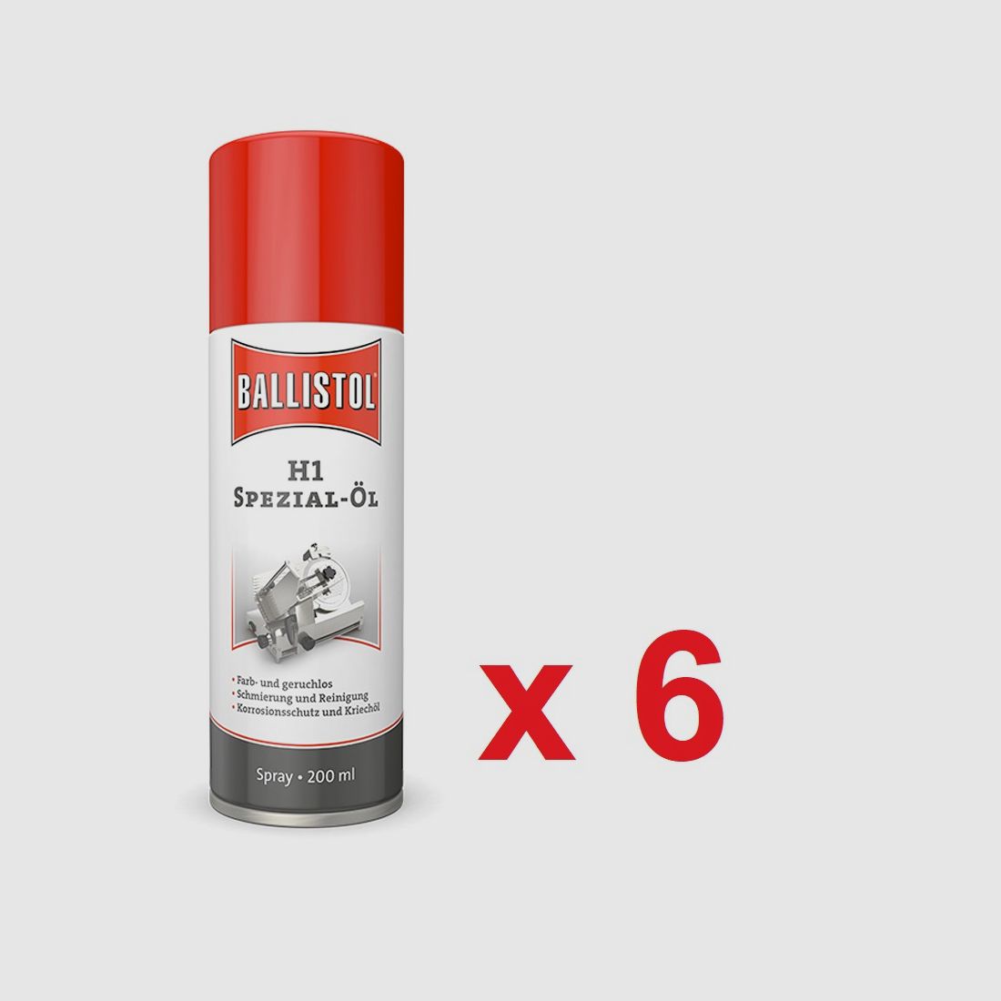 Aceite Ballistol H1 – Spray 200 ml en caja de 6 uds.
