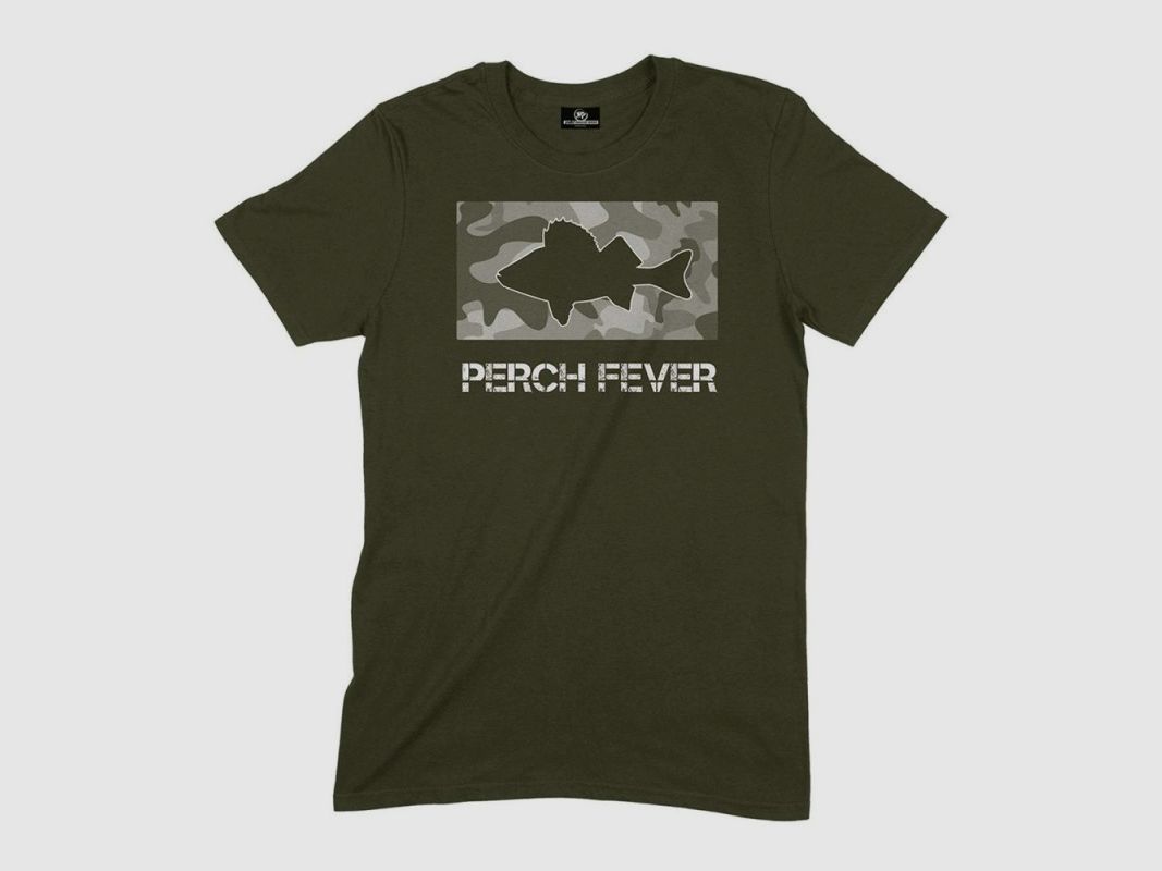 T-SHIRT YUKI PERCH FEVER OLIVE, Bild 1 von 2