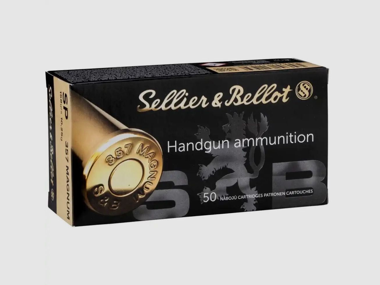Sellier & Bellot 357Magnum punta de plomo 158grains 50x en la caja