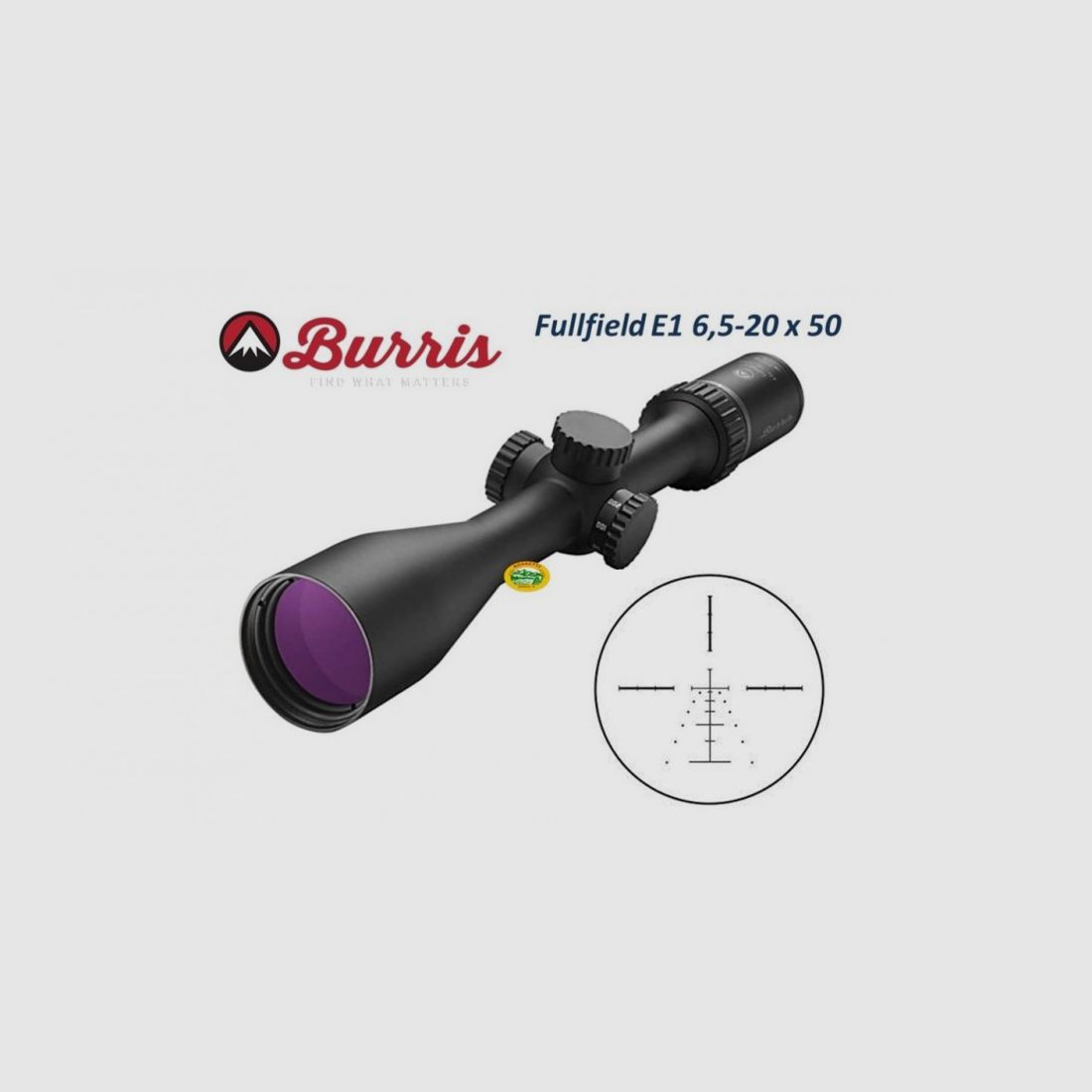 BURRIS Fullfield E1 6.5-20x50 ret. Ballistic PLEX E1 MV- 200341