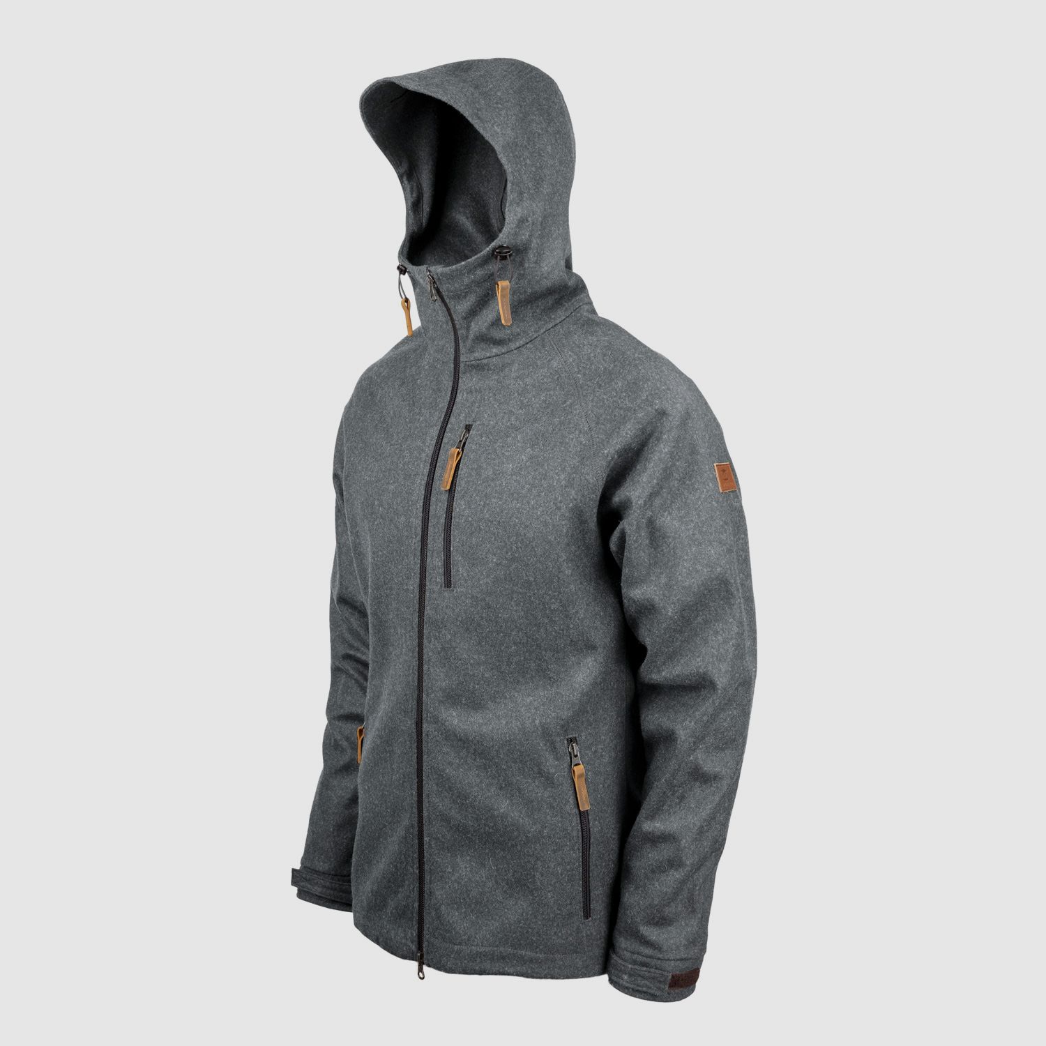 Chaqueta para hombre "Hooded Raudi", gris medio (pieza de muestra)