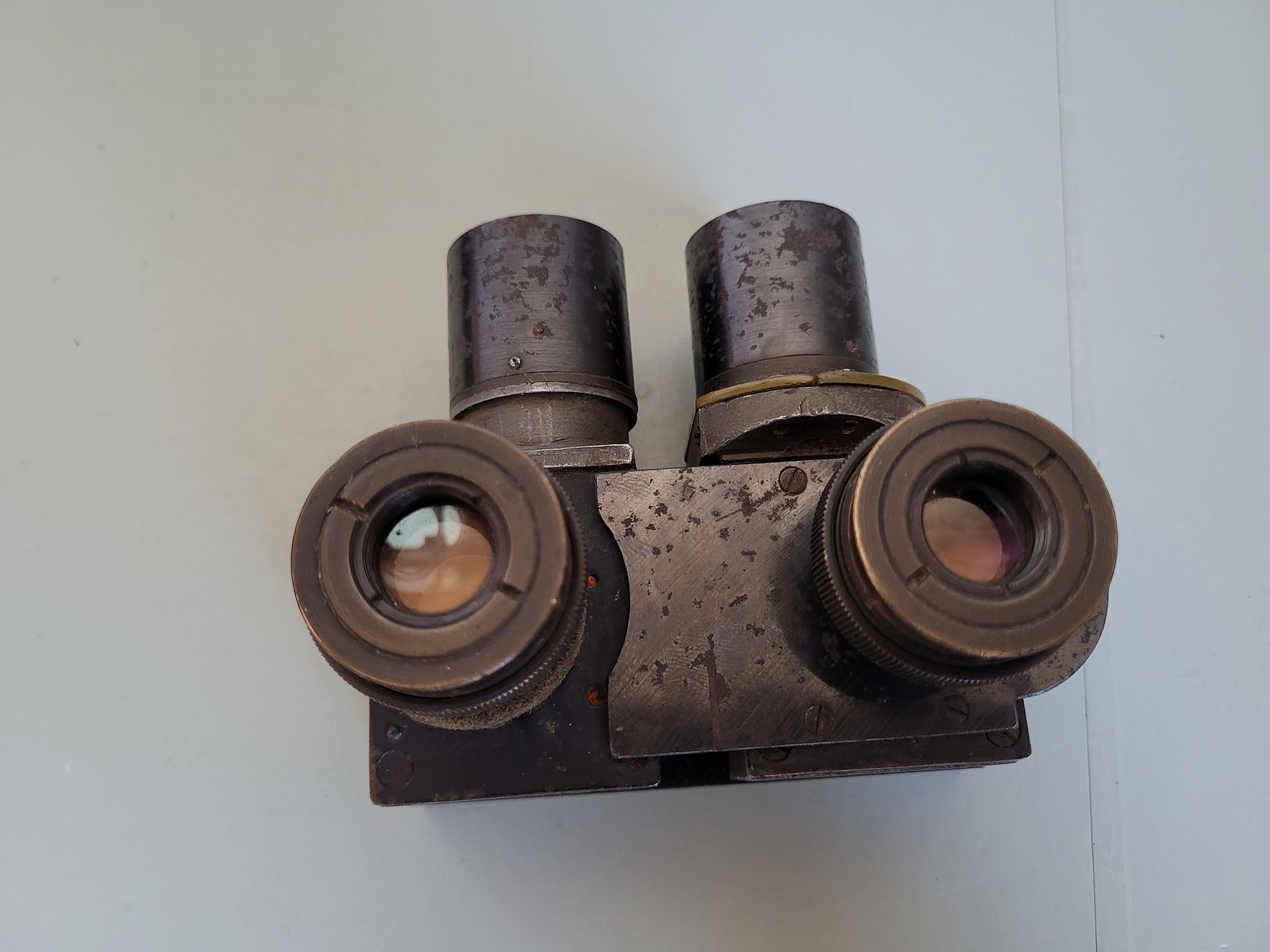 2 WK - WW 2 - Flak Fernrohr - Scherenfernrohr - Fernglas - Patent Carl Zeiss - años 1940