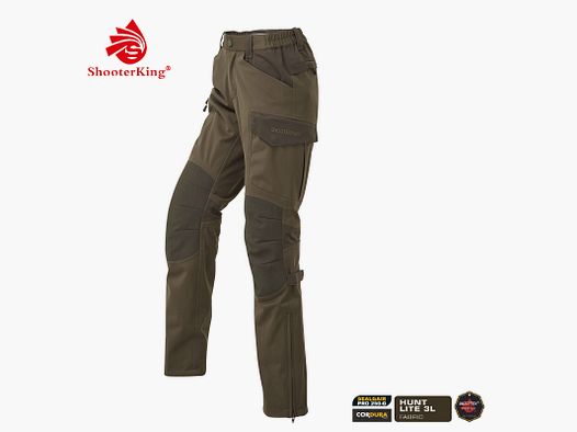 SHOOTERKING Huntflex Hose Damen braun/oliv
