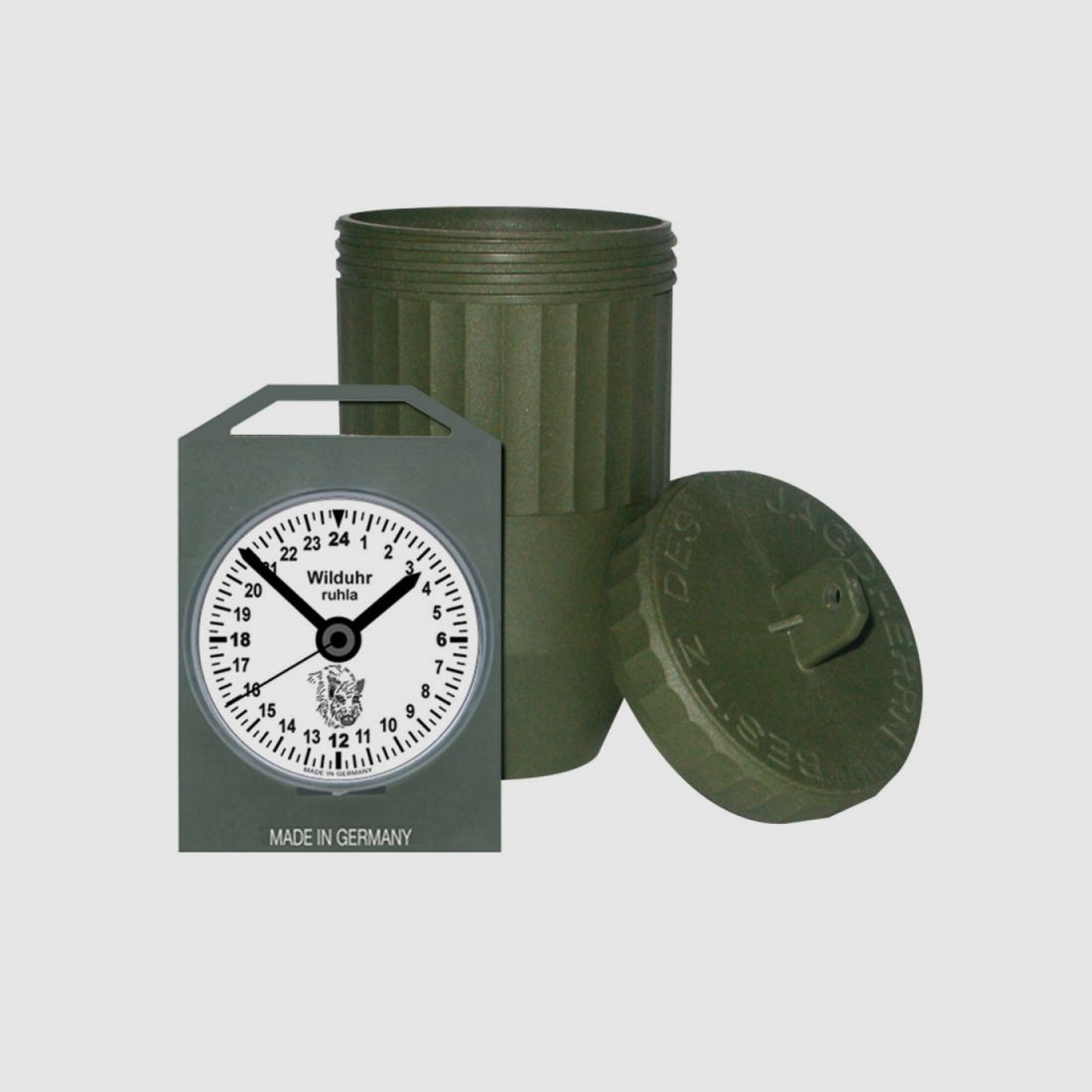 Wilduhr mit Batterie