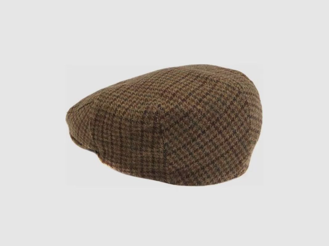 Barbour Wool Crieff Flat Cap Brown, image 2 of 3