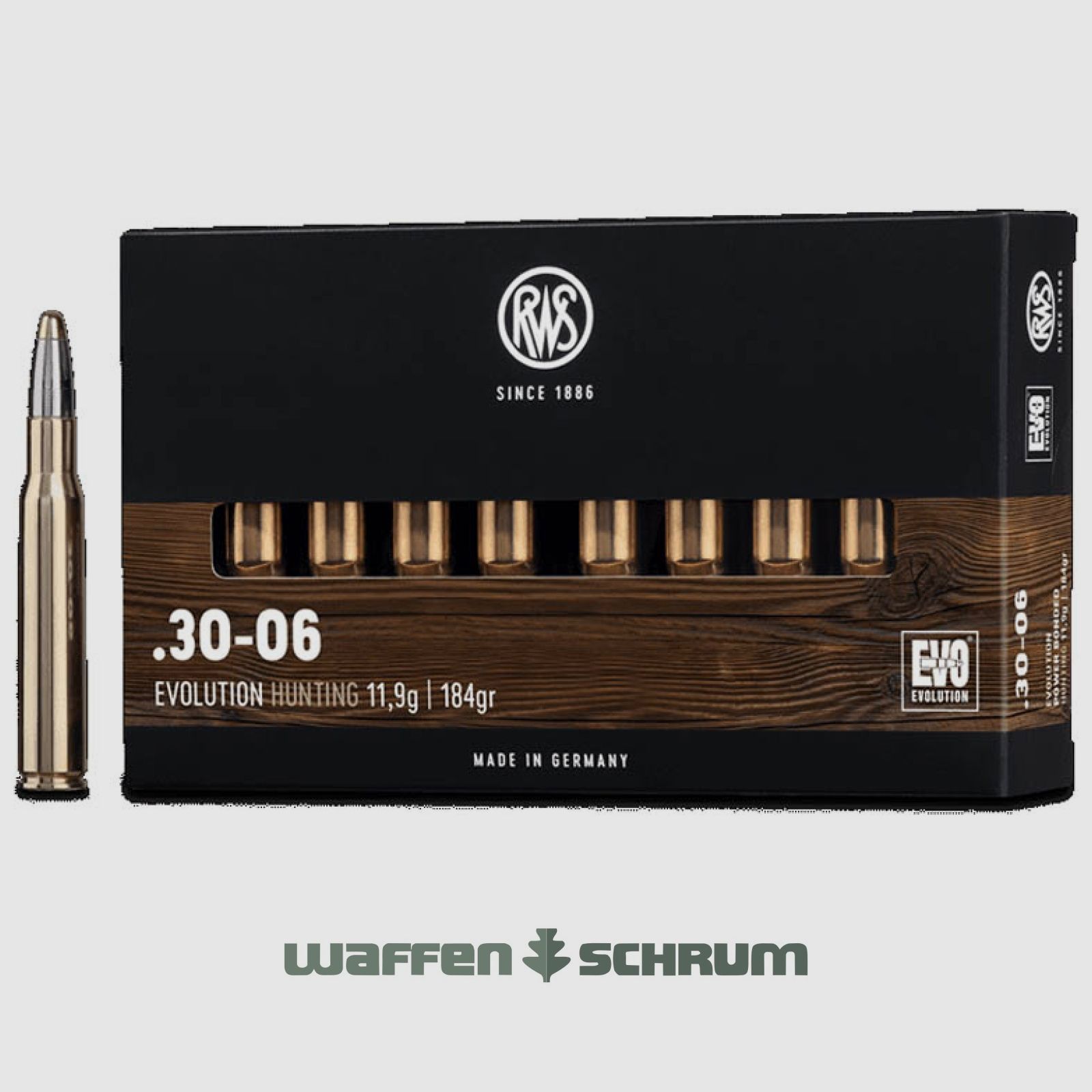 RWS EVO 11,9g - 184gr .30-06Spring