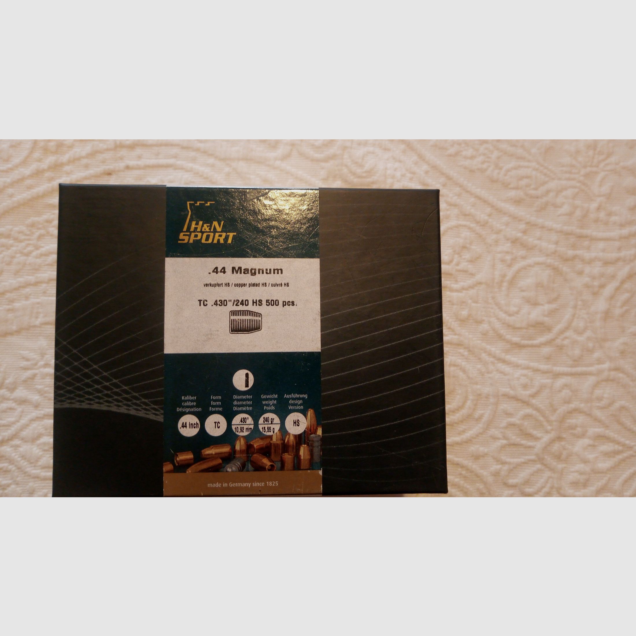500 H&N Sport .44 Magnum .430" 240gr TC HS pociski NOWE OPAKOWANIE