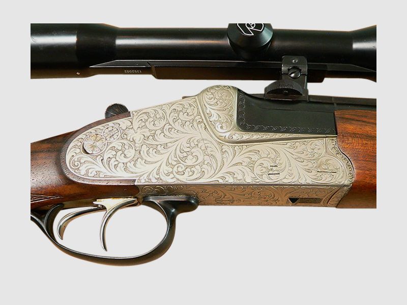 Fusil à deux coups Krieghoff, Ulm-Primus, Cal. 5,6x50 R Mag. - 16/70