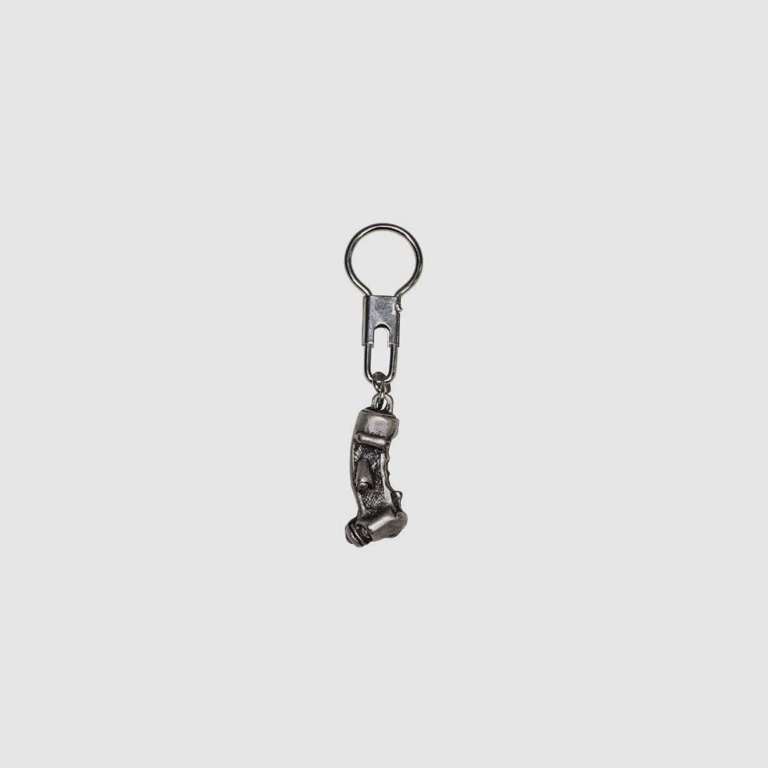 Keychain, control stick, silver-colored, joystick, gamer, pilot