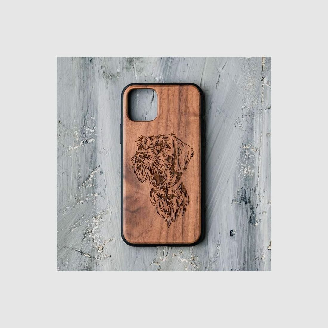 Holzwelt Cases Handyhülle D. Drahthaar