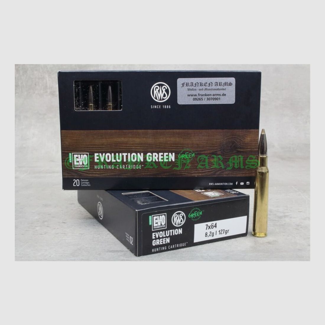 RWS Evo Green 7x64 127gr. 8.2g 20 pieces quantity discounts