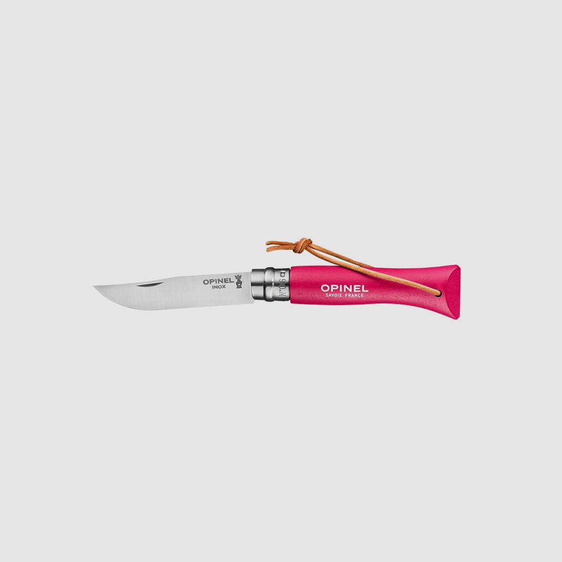 Faltmesser Opinel Baroudeur N°06 Inox Himbeere - OP002201
