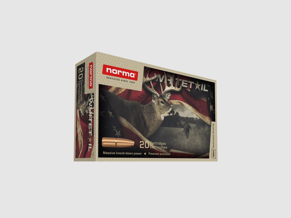 Munizione metallica Norma Whitetail 6,5 PRC 140 Grani
