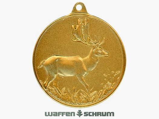 Steinhauer&Lück Jagdmedaille Damhirsch 40 mm vergoldet