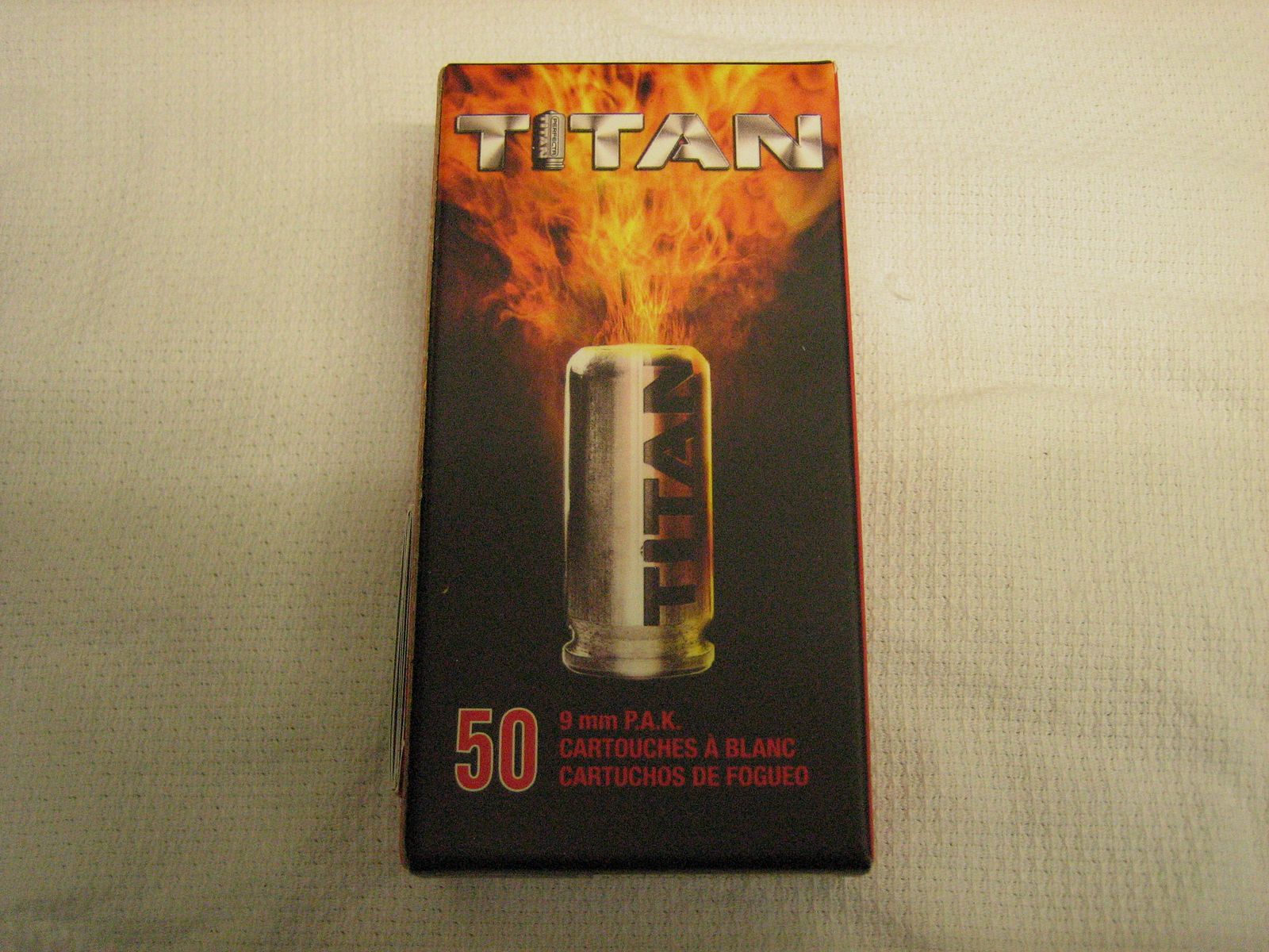 Titan 9mm pak  Munition Schreckschuss Platzpatronen 