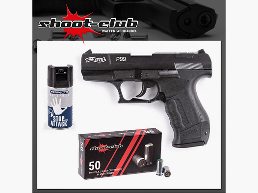 Walther P99 Schreckschuss Pistole 9 mm P.A.K. - Bundle