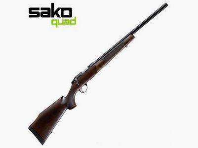 SAKO QUAD HUNTER VARMINT Repetierbüchse Kal. .17HMR mit Weavermontage & Laufgewinde 1/2"-20UNF