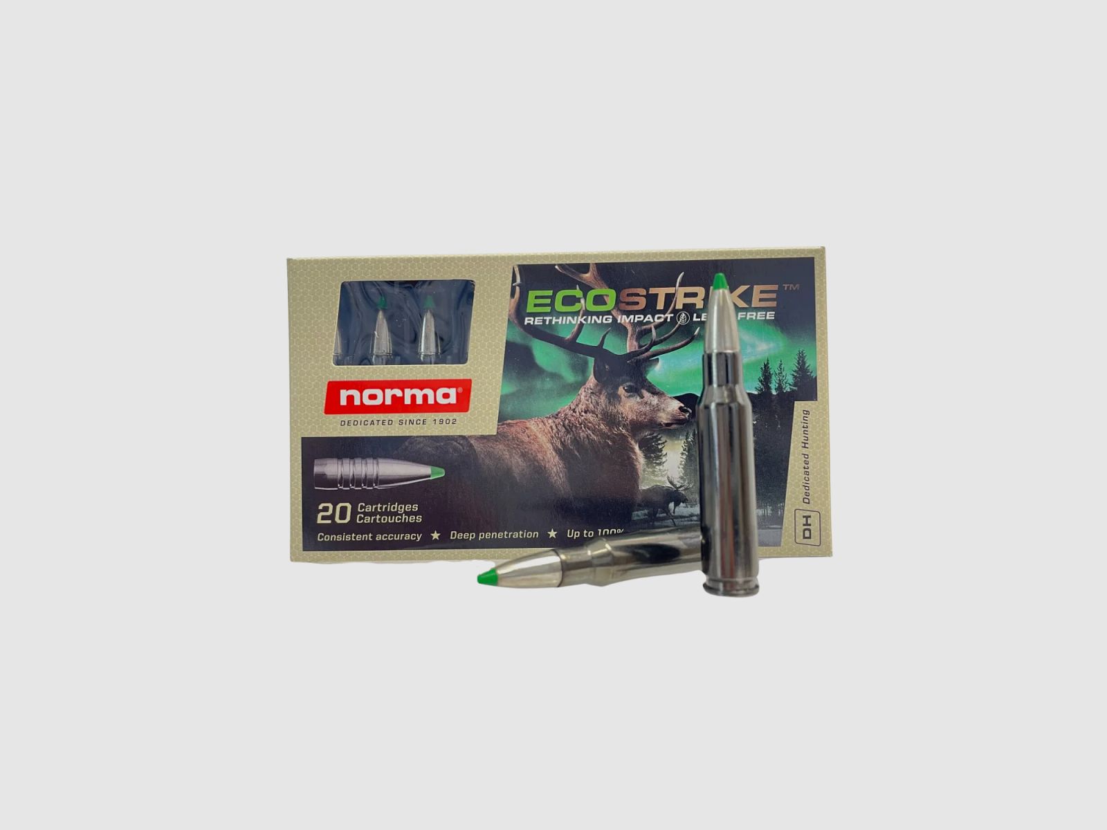 Norma Ecostrike Silencer .308 Sans plomb 150gr 20 coups