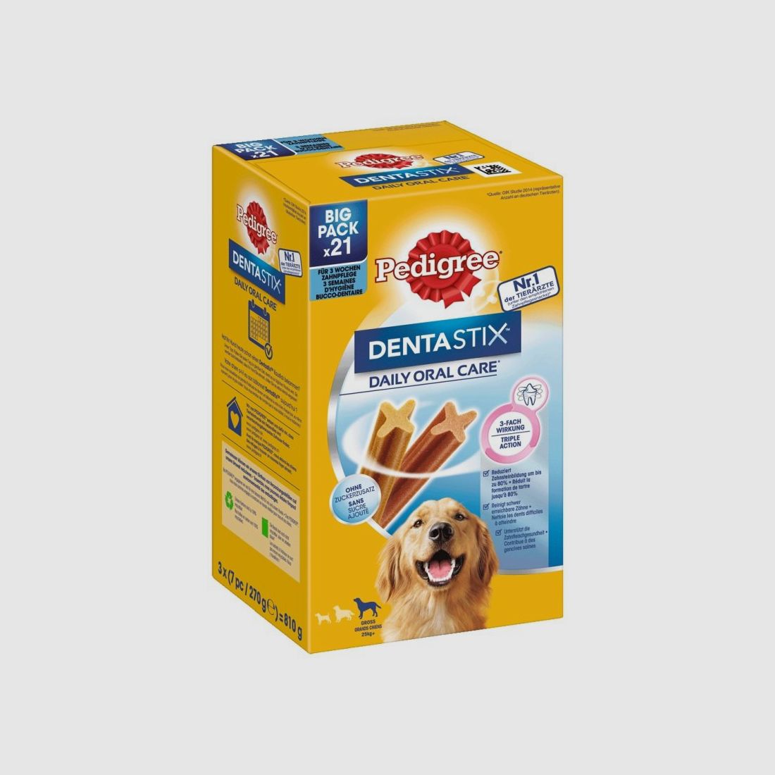 Pedigree Hunde Snack Denta Stix Daily Oral Care große Hunde 4 x 21 Stk.