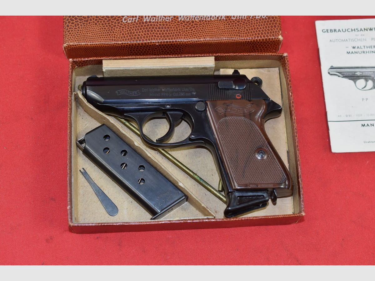 #7539 Pistolet WALTHER PPK-L (Dural), avant 1961, cal. 7,65Br., image 2 sur 24