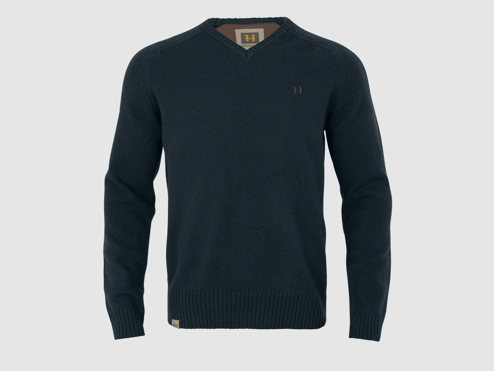 Härkila Vincent Suéter Merino de Cuello en V para Hombres Azul Marino M
