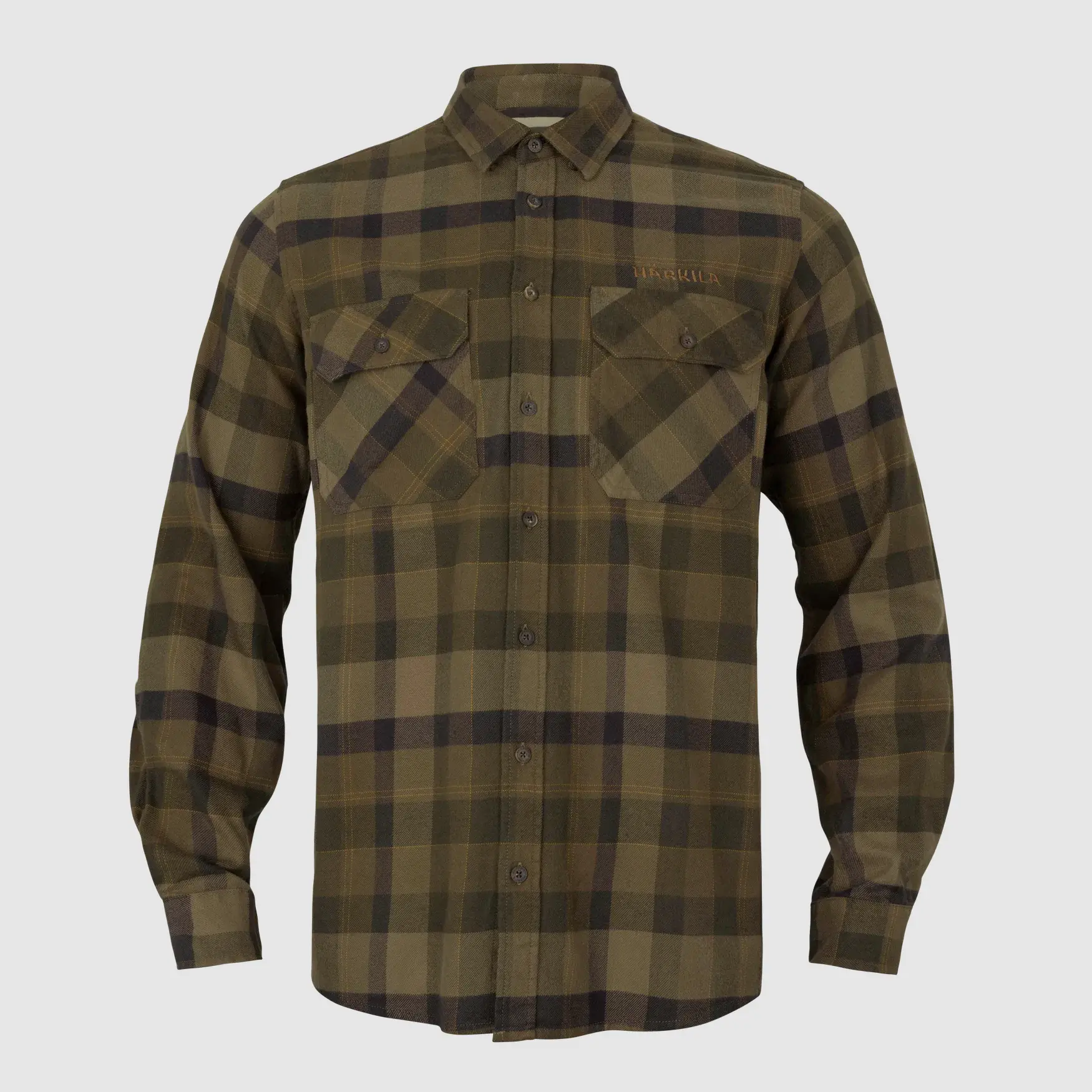 Härkila Asmund Long-Sleeve Shirt, Beech Green Check, image 1 of 8