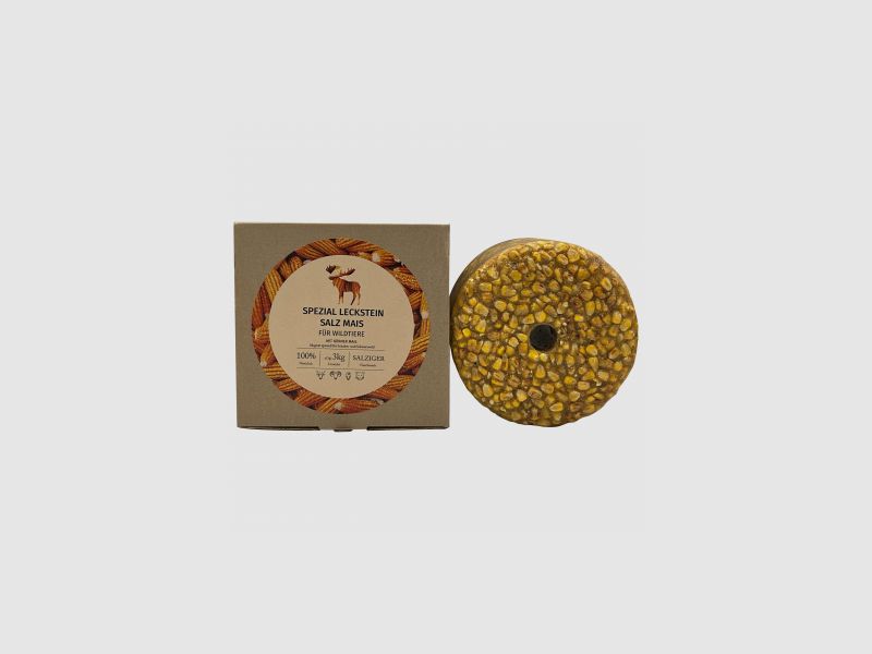 Leccalecca per selvaggina Sale scuro Granuli di mais |