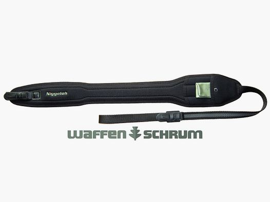 Cinghia per fucile Niggeloh Speed neoprene - nera con sgancio rapido