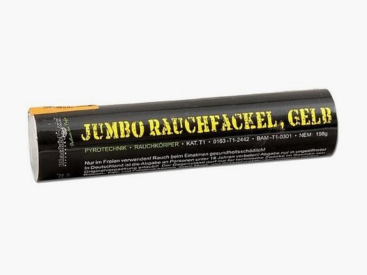 Jumbo Rauchfackel Gelb 100Sek.