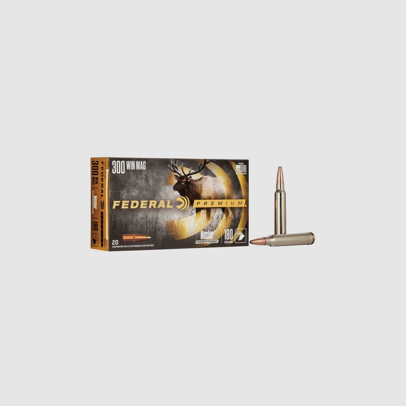 Munizioni per carabina FEDERAL Nosler Partition – 300 Win. Mag. – 180 gr