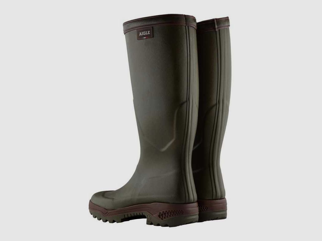 Bottes caoutchouc Parcours II kaki - Aigle - P41, image 3 sur 4