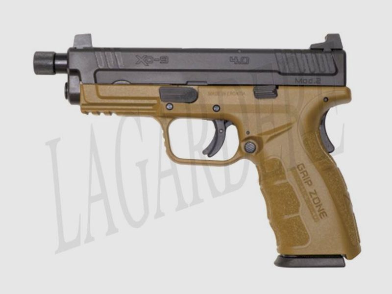SPRINGFIELD XD9 4" TAN GEN2 LAUF FILETIERT (PISTOLE)