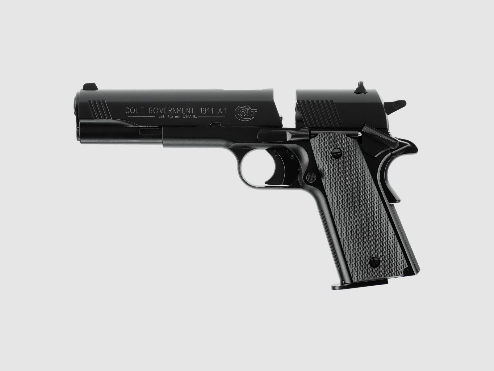 COLT Government 1911 A1 CO2 air pistol 4.5mm diabolo < 3.0 J black