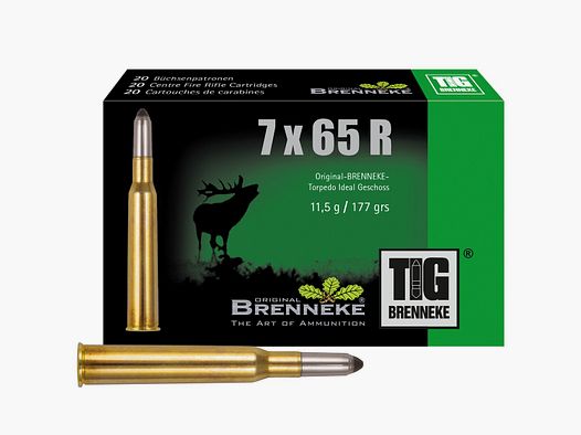 Brenneke 7×65 R TIG 11,5g/177grs. – 20 Stk.