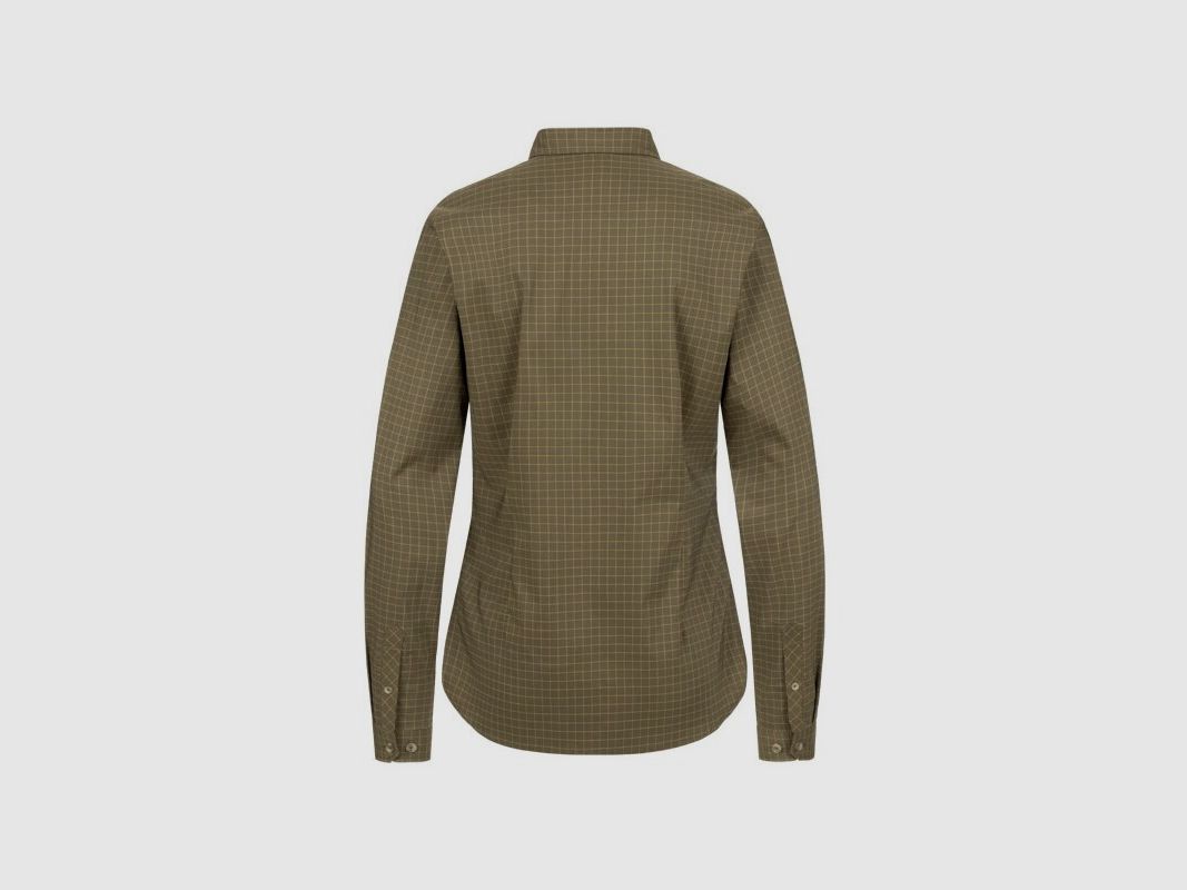Blaser Stretch Bluse Sergia dark olive checked