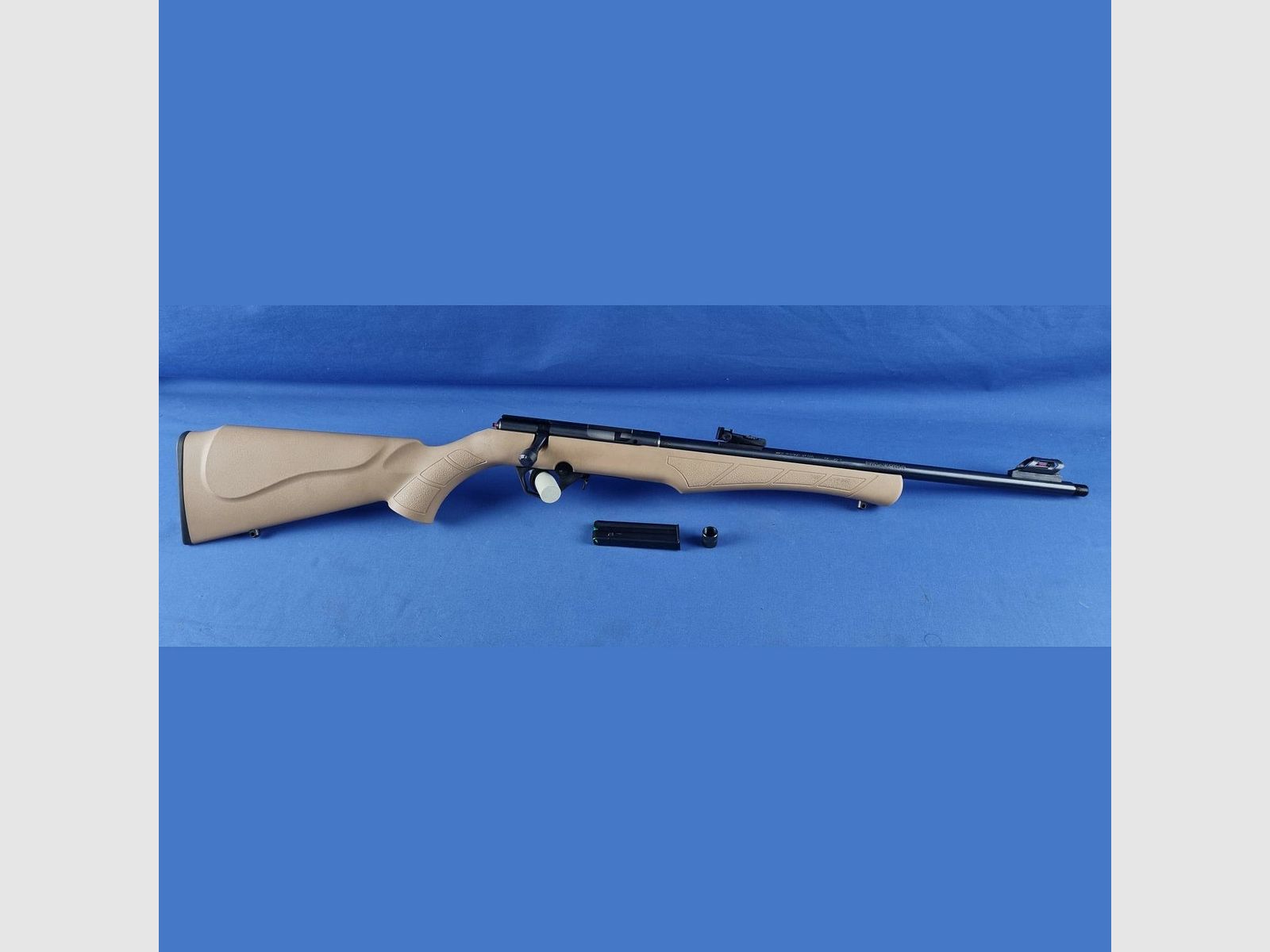 Rossi .22 LR Repetiergeweer 8122 met Mündingsdraad 1/2×20 Looplengte: 18" Zand, afbeelding 2 van 3