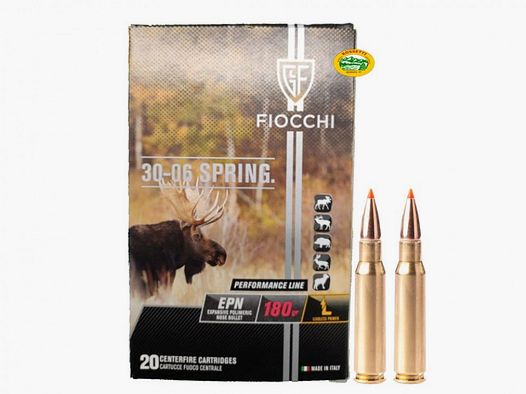 FIOCCHI Munizioni cal.30-06 palla EPN 180gr .